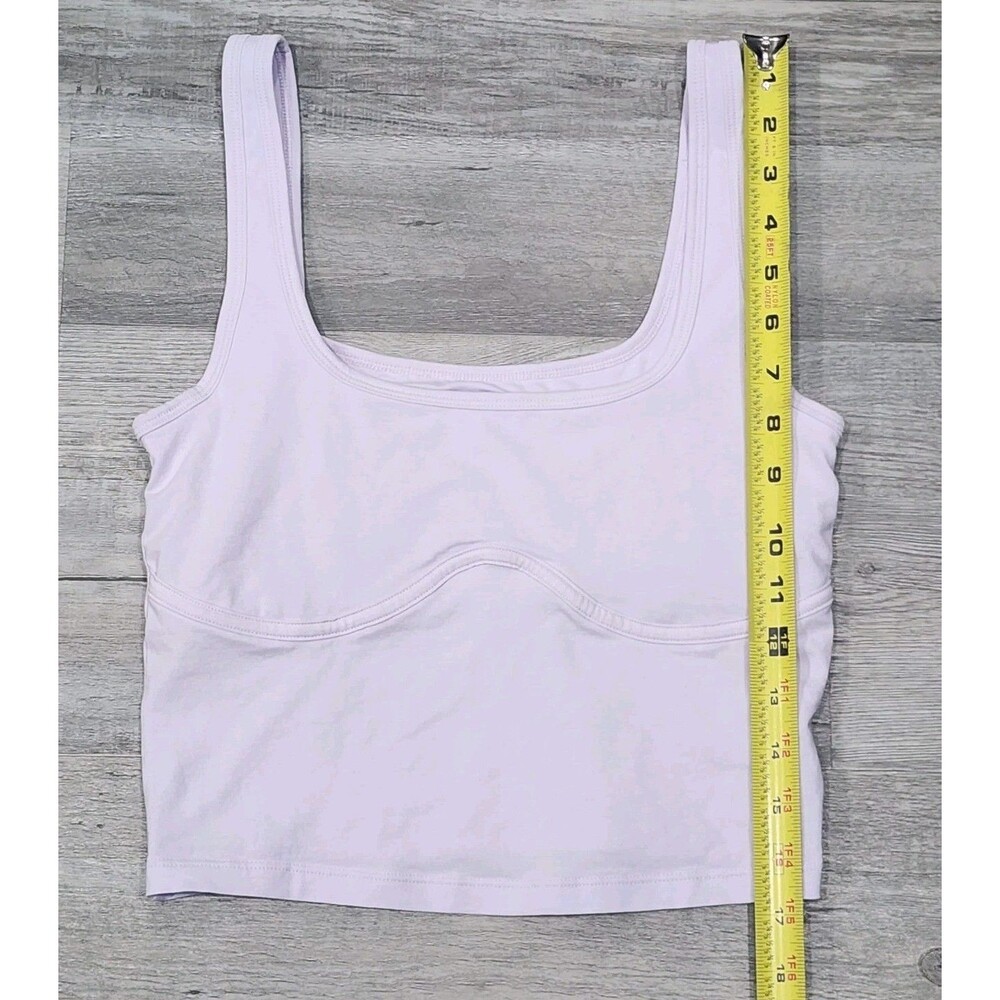 Victoria Secret Pink Corset Crop Top Shirt Tank Top Lavender Small - Picture 3 of 8